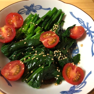 シンプルな中華風ほうれん草のお浸し